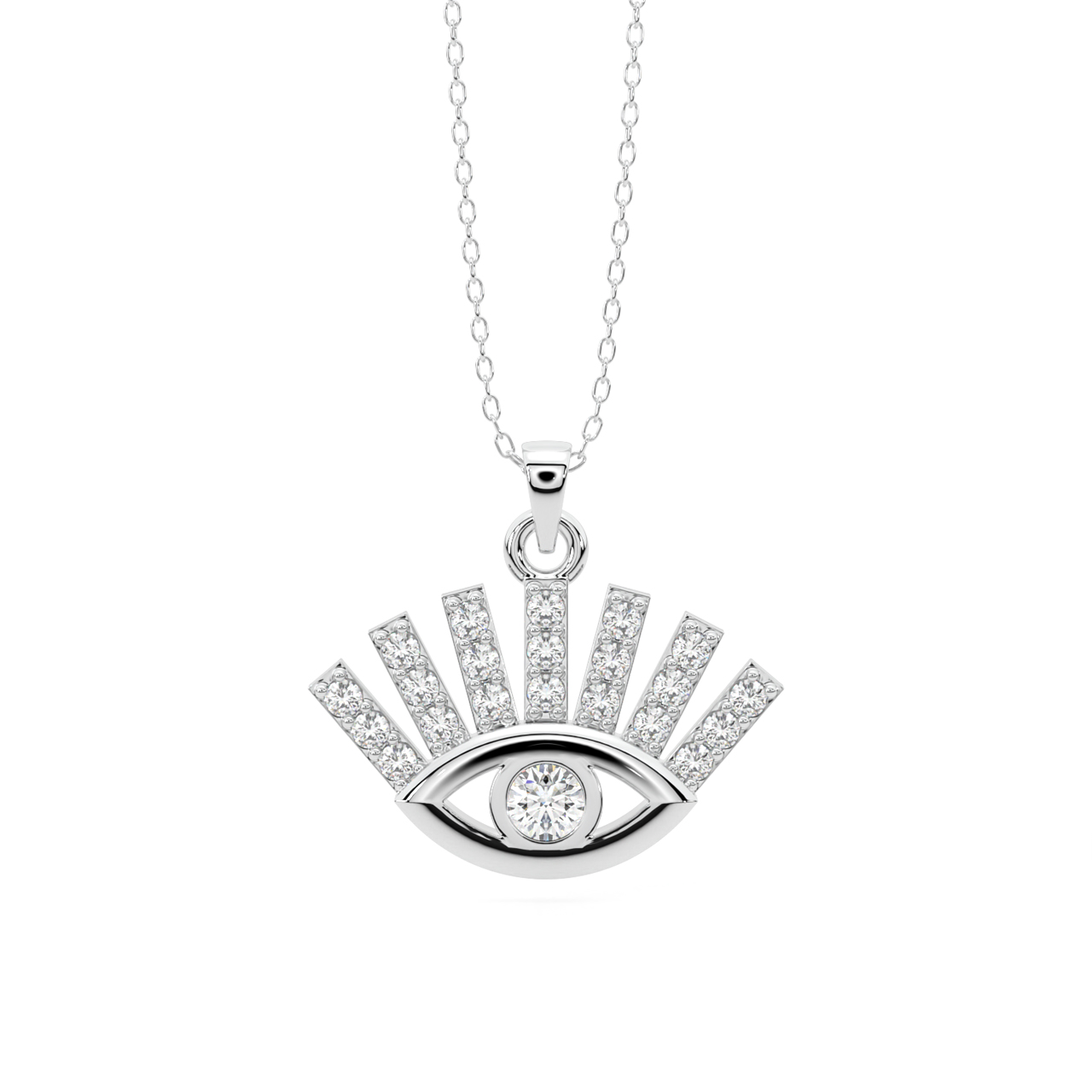 Evil Eye Diamond Pendant